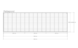Douglas overkapping, 302 x 981 cm Verando, Origin